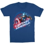 Kép 4/7 - Királykék Marvel Amerika Kapitány gyerek rövid ujjú póló - Captain America Splash