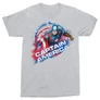 Sportszürke Amerika Kapitány férfi rövid ujjú póló - Captain America Splash