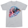 Kép 8/8 - Sportszürke Amerika Kapitány férfi rövid ujjú póló - Captain America Splash