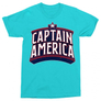 Kép 3/12 - Atollkék Amerika Kapitány férfi rövid ujjú póló - Retro Logo