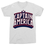 Kép 1/12 - Fehér Amerika Kapitány férfi rövid ujjú póló - Retro Logo