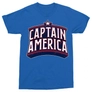 Kép 4/8 - Királykék Amerika Kapitány férfi rövid ujjú póló - Retro Logo