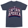 Kép 6/8 - Sötétkék Amerika Kapitány férfi rövid ujjú póló - Retro Logo