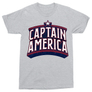 Kép 11/12 - Sportszürke Amerika Kapitány férfi rövid ujjú póló - Retro Logo