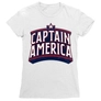Kép 1/6 - Fehér Amerika Kapitány női rövid ujjú póló - Retro Logo