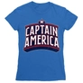 Kép 4/6 - Királykék Amerika Kapitány női rövid ujjú póló - Retro Logo
