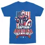 Kép 4/6 - Királykék Marvel Amerika Kapitány férfi rövid ujjú póló - Sentiel of liberty