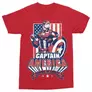 Kép 5/6 - Piros Marvel Amerika Kapitány férfi rövid ujjú póló - Sentiel of liberty