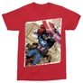 Kép 5/6 - Piros Marvel Amerika Kapitány férfi rövid ujjú póló - Ugrás