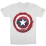 Kép 1/7 - Fehér Marvel Amerika Kapitány gyerek rövid ujjú póló - Painted shield