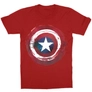 Kép 5/7 - Piros Marvel Amerika Kapitány gyerek rövid ujjú póló - Painted shield