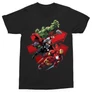 Fekete Bosszúállók férfi rövid ujjú póló - Avengers Trio