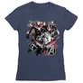 Sötétkék Bosszúállók női rövid ujjú póló - Avengers Team Grunge