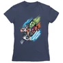 Sötétkék Marvel Bosszúállók női rövid ujjú póló - Earth's Mightiest Heroes
