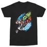 Fekete Marvel Bosszúállók férfi rövid ujjú póló - Earth's Mightiest Heroes
