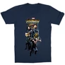 Sötétkék Bosszúállók gyerek rövid ujjú póló - Infinity War Stripe