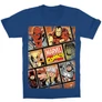 Királykék Marvel gyerek rövid ujjú póló - Marvel Comics hősök