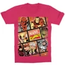 Pink Marvel gyerek rövid ujjú póló - Marvel Comics hősök