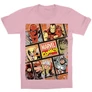 Világos rózsaszín Marvel gyerek rövid ujjú póló - Marvel Comics hősök