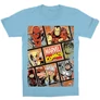 Világoskék Marvel gyerek rövid ujjú póló - Marvel Comics hősök