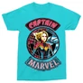 Attolkék Marvel Kapitány férfi rövid ujjú póló