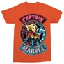 Narancs Marvel Kapitány férfi rövid ujjú póló