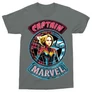 Sötétszürke Marvel Kapitány férfi rövid ujjú póló