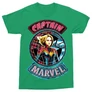 Zöld Marvel Kapitány férfi rövid ujjú póló