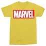 Kép 3/16 - Citromsárga Marvel logó férfi rövid ujjú póló