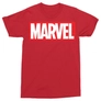 Kép 10/16 - Piros Marvel logó férfi rövid ujjú póló