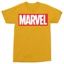Kép 11/16 - Sárga Marvel logó férfi rövid ujjú póló