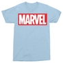 Kép 14/16 - Világoskék Marvel logó férfi rövid ujjú póló