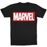 Kép 3/15 - Fekete Marvel logó gyerek rövid ujjú póló
