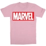 Kép 13/15 - Világos rózsaszín Marvel logó gyerek rövid ujjú póló