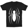 Fekete Pókember gyerek rövid ujjú póló - Spider Logo