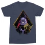 Sötétkék Marvel Thanos férfi rövid ujjú póló - Thanos Univerzum