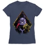 Sötétkék Marvel Thanos női rövid ujjú póló - Thanos Univerzum