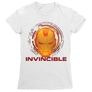 Kép 3/6 - Fehér Bosszúállók Vasember női rövid ujjú póló - Invincible