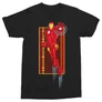 Fekete Bosszúállók Vasember férfi rövid ujjú póló - Stark Industries