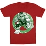 Kép 1/7 - Piros Bosszúállók gyerek rövid ujjú póló - Hulk Avengers Logo