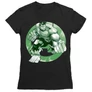 Fekete Bosszúállók női rövid ujjú póló - Hulk Avengers Logo