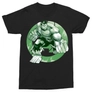 Kép 1/7 - Fekete Bosszúállók férfi rövid ujjú póló - Hulk Avengers Logo