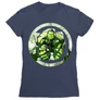 Sötétkék Bosszúállók női rövid ujjú póló - Hulk Comics Logo