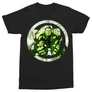 Fekete Bosszúállók férfi rövid ujjú póló - Hulk Comics Logo