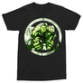 Kép 3/7 - Fekete Bosszúállók férfi rövid ujjú póló - Hulk Comics Logo