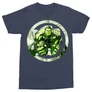 Sötétkék Bosszúállók férfi rövid ujjú póló - Hulk Comics Logo