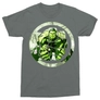 Kép 6/7 - Sötétszürke Bosszúállók férfi rövid ujjú póló - Hulk Comics Logo