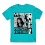 Atollkék Ponyvaregény férfi rövid ujjú póló - Pulp Fiction