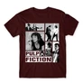 Bordó Ponyvaregény férfi rövid ujjú póló - Pulp Fiction
