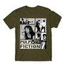 Khaki Ponyvaregény férfi rövid ujjú póló - Pulp Fiction